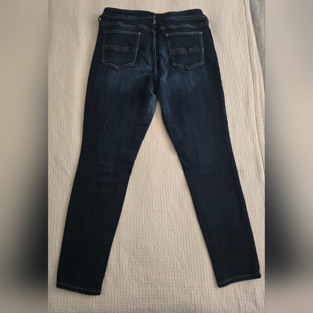 NY&Co SoHo Curvy Dark Blue Women's Jeggings - 12P - Like New - Picture 3 of 5